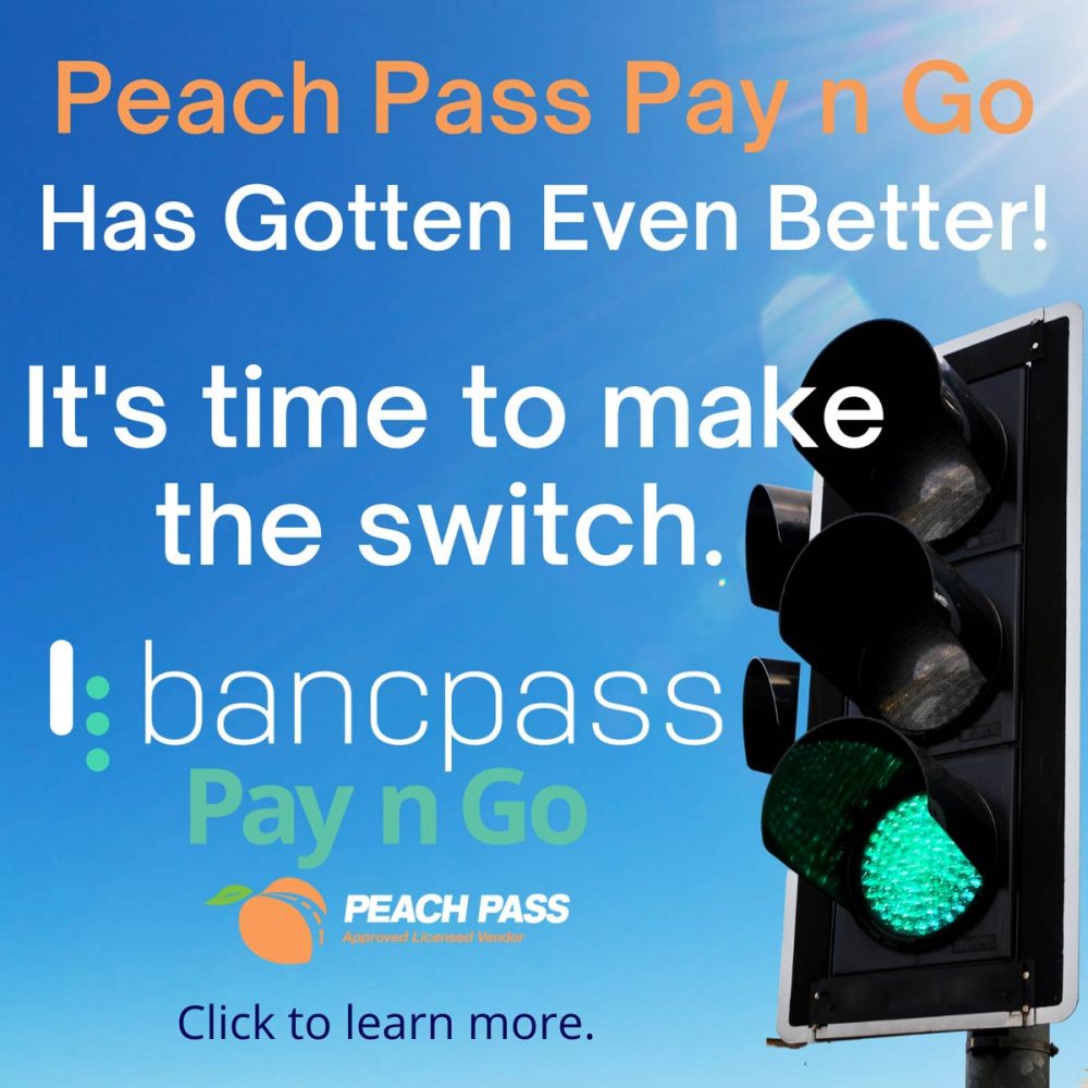 peachpassbancpass BancPass Cash Reloadable Toll Sticker